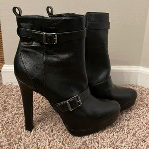 5inch black ankle boots